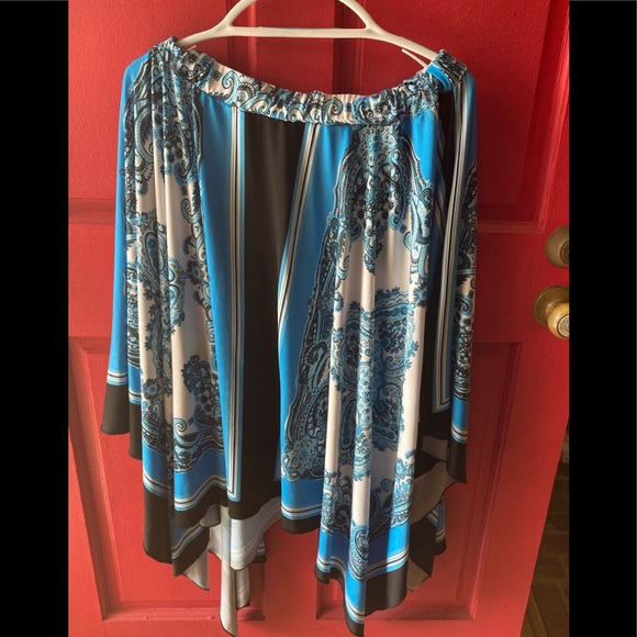 Ashley Stewart Tops - Blue, Black & White Ashley Stewart Blouse